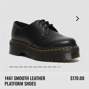 Dr. Martens 1461 smooth leather platform shoes